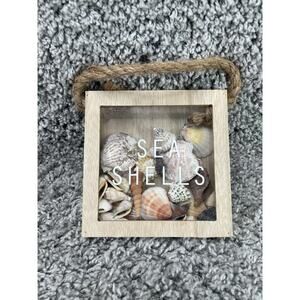 Homemade Seashell Shadow Box Small Hanging Or Freestanding Home Decor